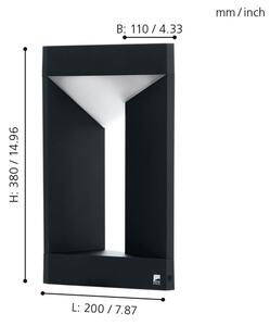 Eglo 98749 - LED Venkovní lampa NEMBRO LED/10W/230V IP54