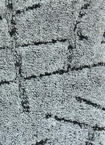 Metrážový koberec NICOSIA 93 Černá, Šedá 500 cm