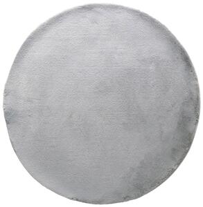 KOBEREC S VYSOKÝM VLASEM, 120 cm, šedomodrá XXXL - Kulaté koberce