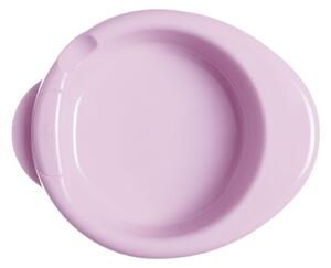 CHICCO Set jídelní - talíř, lžička, sklenka - růžový 6m+