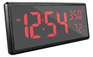 LED digitální hodiny s teplotou a vlhkostí JVD DH308.1 červená čísla