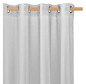 Room99 Záclona na kroužcích Novelia Barva: Světle šedá, Velikost: 140 x 250 cm