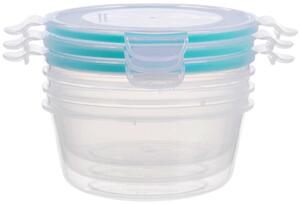 Dóza MagicHome Lunchbox, okrúhla, Clip, sada 3 ks, 700 ml, 14,5x14,5x7,5 cm