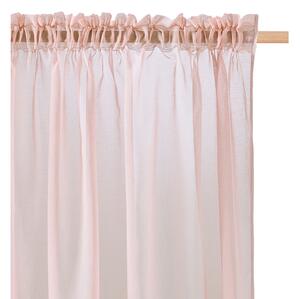 Room99 Záclona na pásce Novelia Barva: Růžová, Velikost: 140 x 250 cm