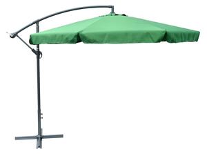 Slunečník boční BARCELONA zelený waterproof Exteriér | Zahradní stínění | Slunečníky