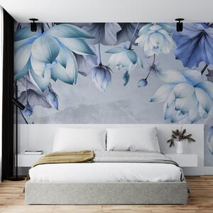 Fototapety Svěží kytice lotosů visící shora, Fototapety květiny, w03340v1 : uwalls.cz