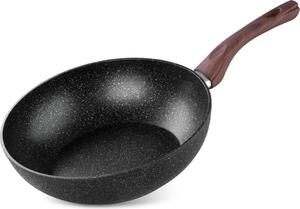 Panvica Wok MagicHome Black Marble Line, 28 cm