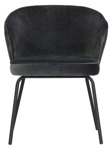 BEPUREHOME Sametová Židle Admit 77 × 60 × 59 cm