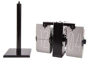 KARLSSON Šedé stolní hodiny Flip No Case Mini 20,6 × 7,5 × 13,9 cm