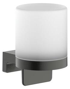 Dávkovač mýdla Hansgrohe AddStoris S kartáčovaný černý chrom 41765340