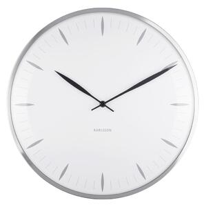 KARLSSON Nástěnné hodiny Leaf bílá ∅ 40 × 4 cm