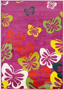 Sintelon doo Kusový koberec PLAY 14/RMR, Růžová, Vícebarevné, 120 x 170 cm