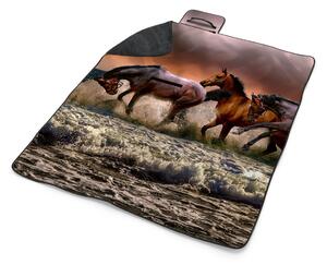 Sablio Plážová deka Koně ve vodě: 200x140 cm