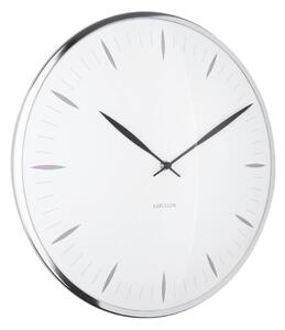 KARLSSON Nástěnné hodiny Leaf bílá ∅ 40 × 4 cm