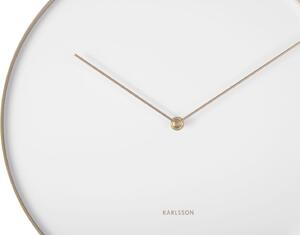 KARLSSON Nástěnné hodiny Hook bílá ∅ 34 × 4 cm