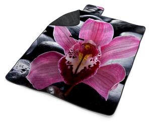 Sablio Plážová deka Růžová orchidea: 200x140 cm