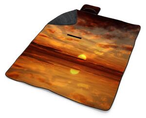 Sablio Plážová deka Oranžové slunce: 200x140 cm
