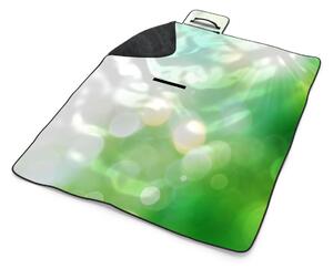 Sablio Plážová deka Zelená abstrakce: 200x140 cm