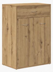 Skříňka na boty, botník, 1 zásuvka, 2 dvířka, dřevo, 85x61x36 cm, dub artisan, Dekorino BB20260067