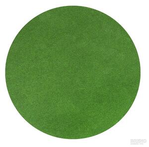 Umělá tráva POOL (vhodné jako bazénová podložka) - s nopy, kruh, Zelená