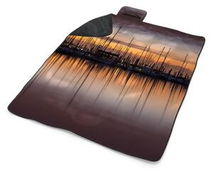 Sablio Plážová deka Večerní přístav: 200x140 cm
