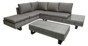 TERASOVÁ SEDACÍ SOUPRAVA 3dílné, kov, plast, sklo, textil Gardenson - Online Only zahradní nábytek, Online Only