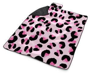 Sablio Plážová deka Růžový gepard: 200x140 cm