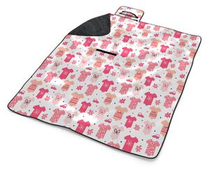 Sablio Plážová deka Růžové oblečky: 200x140 cm
