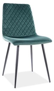 Signal Židle IRYS VELVET Barva: Zelená