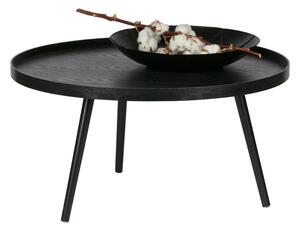Černý konferenční stolek WOOOD Mesa, Ø 78 cm