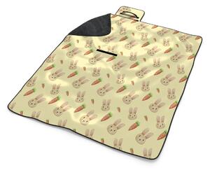Sablio Plážová deka Zajíček s mrkví: 200x140 cm