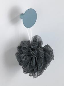 Modrošedý nástěnný háček Wenko Melle, ⌀ 6 cm