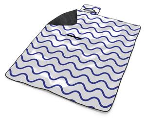 Sablio Plážová deka Modré vlnky: 200x140 cm