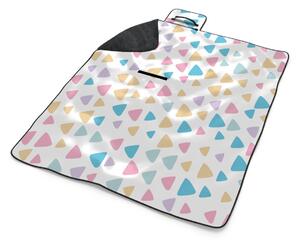 Sablio Plážová deka Barevné trojúhelníčky: 200x140 cm