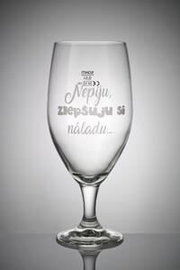 Sklenice - nepiju, zlepšuju si náladu Velikost: 0,5 l, Tip: 4, Balení: Bublinková fólie
