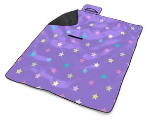Sablio Plážová deka Hvězdy na fialové: 200x140 cm