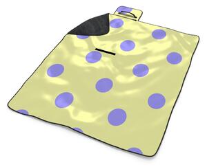 Sablio Plážová deka Fialové tečky: 200x140 cm