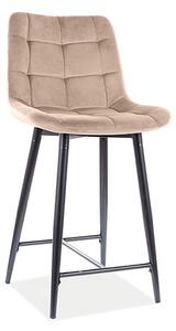 Signal Barová židle CHIC H-2 Velvet Barva: Béžová