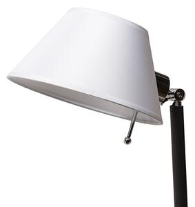 RENDL R13282 MONTANA nástěnná lampa, s ramenem bílá/černá chrom
