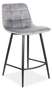Barová židle MILA H-2 | Velvet Barva: Černá / Bluvel 19