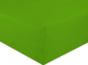 Prostěradlo jersey zelená kiwi TiaHome - 160x200cm