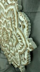 Závěsná dekorace Mandala MILIA, teakové dřevo, 90 cm (Masterpiece ruční práce)