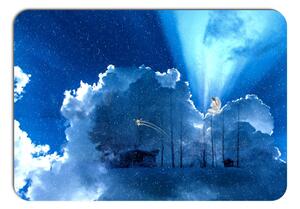 Vánoční prostírání - 046, Nebe s modrým Andělem