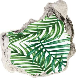 Nálepka 3D díra na zeď Listí palmy nd-p-101795762