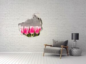 Samolepící nálepka na zeď Růžové tulipány nd-p-102142486
