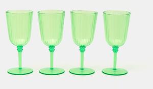 Sinsay - Sada 4 ks sklenic - zelená