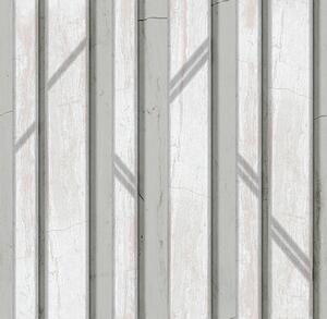 Tapety Efekt dřevěného panelu ve světle šedé barvě, Tapety 3D, a00055 : uwalls.cz