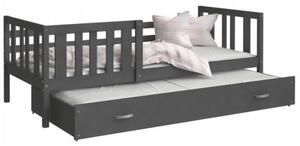 Dětská postel s přistýlkou NEMO P2 190x80 cm ŠEDÁ