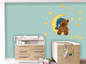 Medvídek a hvězdy, Dětské samolepky na zeď