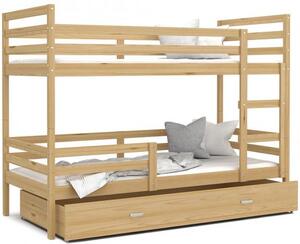 DOBRESNY Dětská patrová postel JACEK 160x80 cm BOROVICE